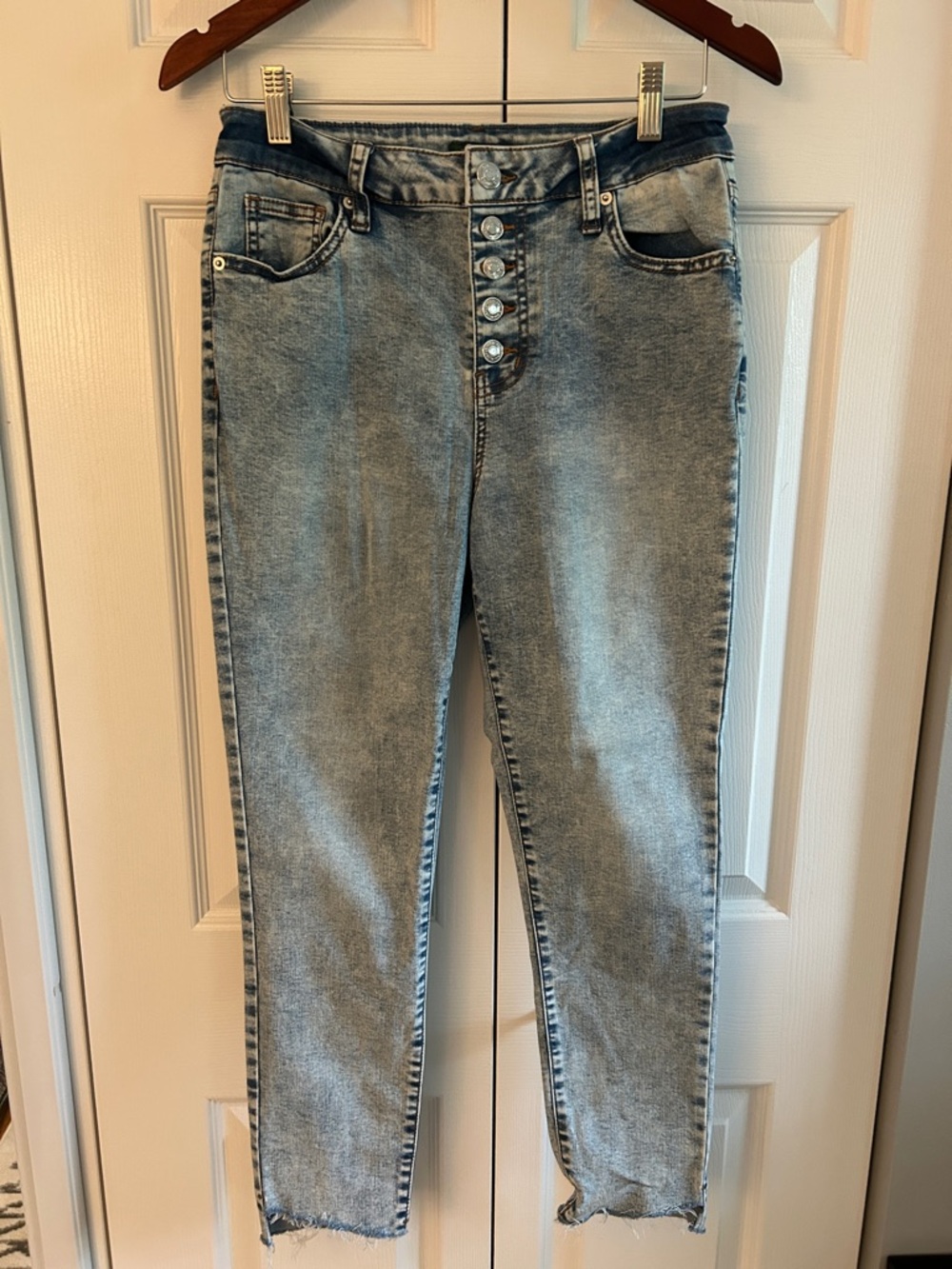 wild fable Light Wash High-Rise Button-Fly Jeans